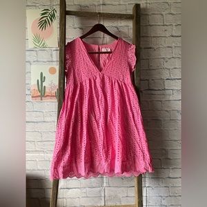 Pink lily dress